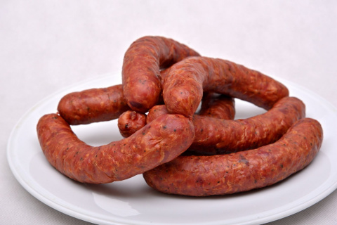 Kiełbasa z Jelenia wędzona około 300g Kiełbasa z Jelenia wędzona około 300g
