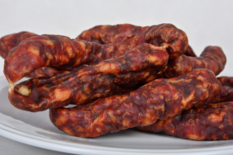 Kiełbasa typu CHORIZZO, pikantna dojrzewająca 500g Kiełbasa typu CHORIZZO, pikantna dojrzewająca 500g