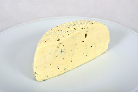 Ser podpuszczkowy z czosnkiem niedźwiedzim 500g Ser podpuszczkowy z czosnkiem niedźwiedzim 500g