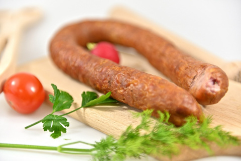 Kiełbasa Palcówka wiejska wędzona wieprzowa 500g Kiełbasa Palcówka wiejska wędzona wieprzowa 500g