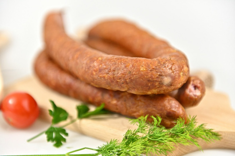Kiełbasa Palcówka wiejska wędzona wieprzowa 500g Kiełbasa Palcówka wiejska wędzona wieprzowa 500g