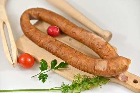 Kiełbasa Palcówka wiejska wędzona wieprzowa 500g Kiełbasa Palcówka wiejska wędzona wieprzowa 500g