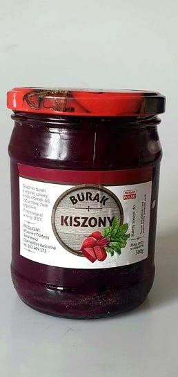 Burak kiszony słoik 300g netto Burak kiszony słoik 300g netto