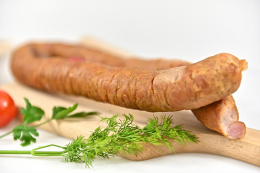 Kiełbasa Palcówka wiejska wędzona czosnkowa 500g