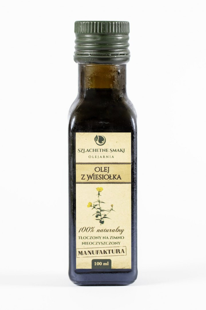 Olej z wiesiołka tłoczony na zimno, niefiltrowany 100ml Olej z wiesiołka tłoczony na zimno, niefiltrowany 100ml