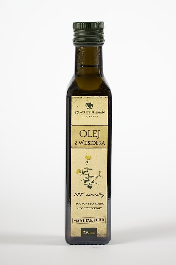 Olej z wiesiołka tłoczony na zimno, niefiltrowany 250ml Olej z wiesiołka tłoczony na zimno, niefiltrowany 250ml