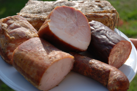 Zestaw wędzone wędzonych na ciepło ok 2,5 kg Zestaw wędzone wędzonych na ciepło ok 2,5 kg