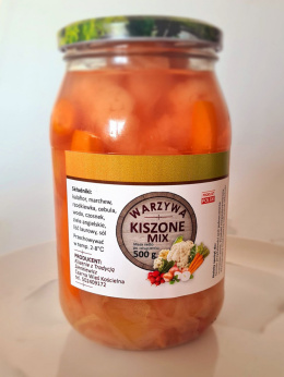 Warzywa Kiszone Miksie waga netto 500g